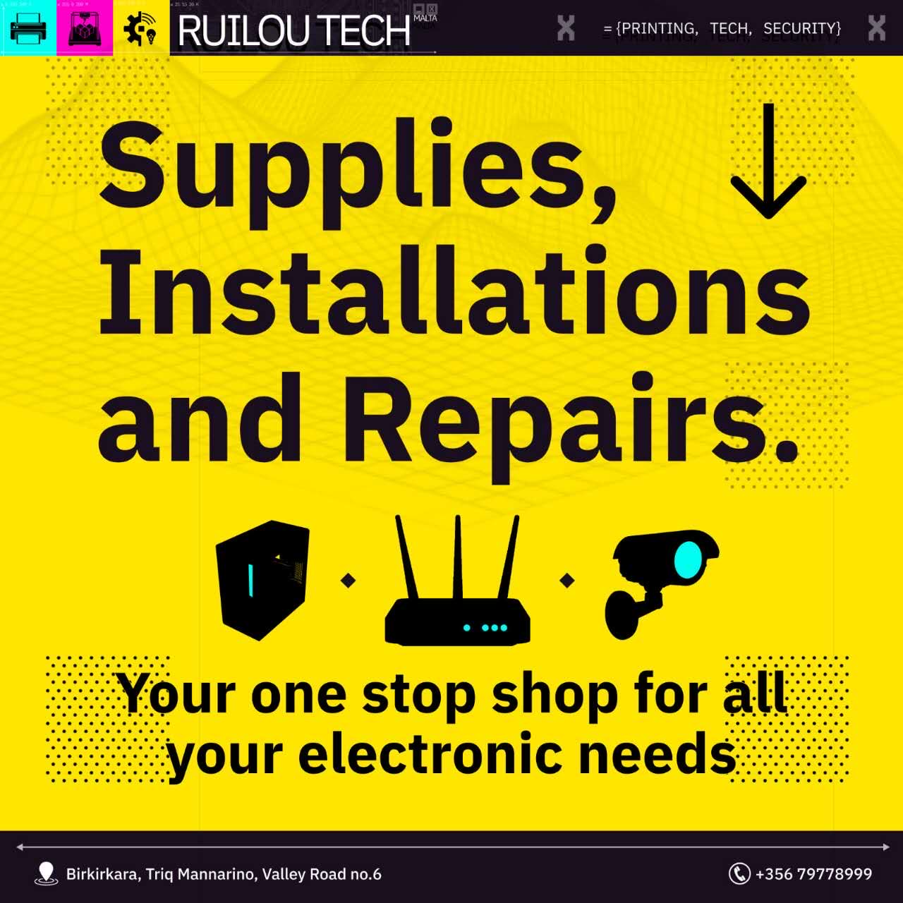 Supply installation and repair services
